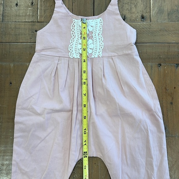 Colorful childhood rose bohemian romper - Picture 2 of 7